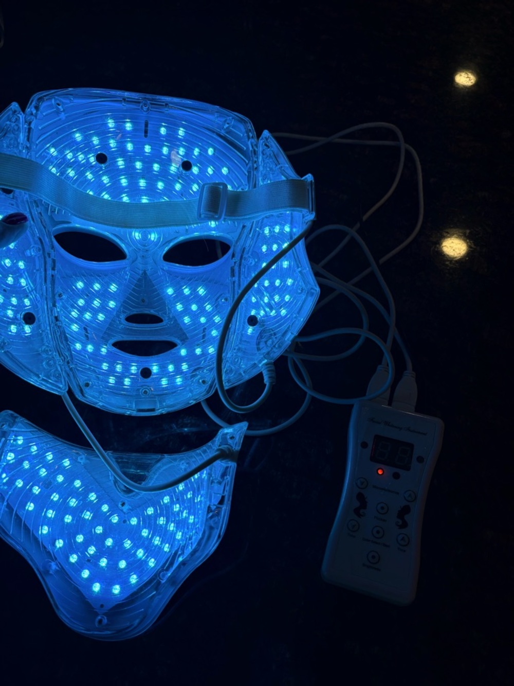 Colorful LED Facial Mask Light Therapy Set - Picture 8 of 10